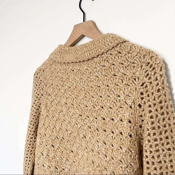 RARE Moth Anthro Spiced Eggnog Cardigan Sweater - Picture 7 of 8